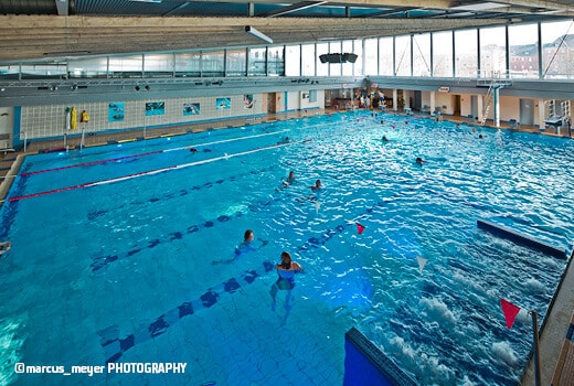 Das Schwimmerbecken im Südbad Bremen